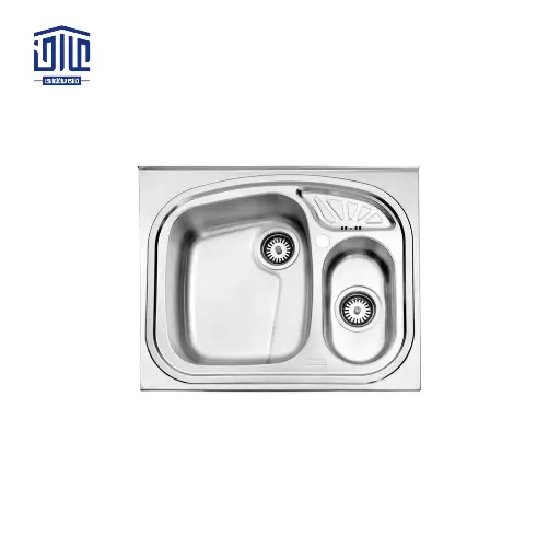 [249004035] سینک ظرفشویی روکار 605x60 استیل البرز