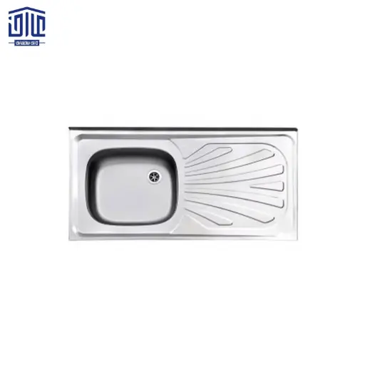 سینک روکار تک لگنه براق 100x50.5 استیل البرز