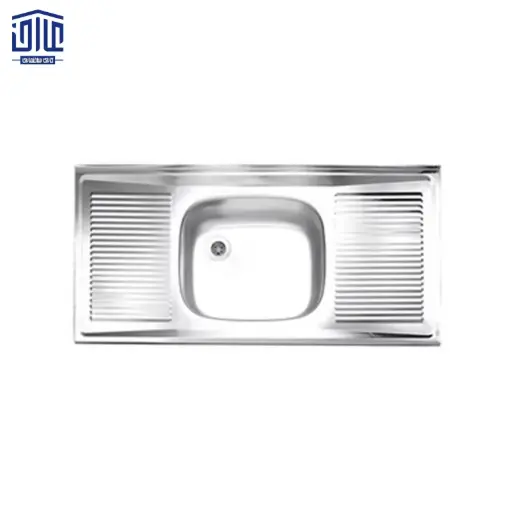 [249014029] سینک تک لگنه لگن وسط ساحل، 50.4×120، براق، درجه دو