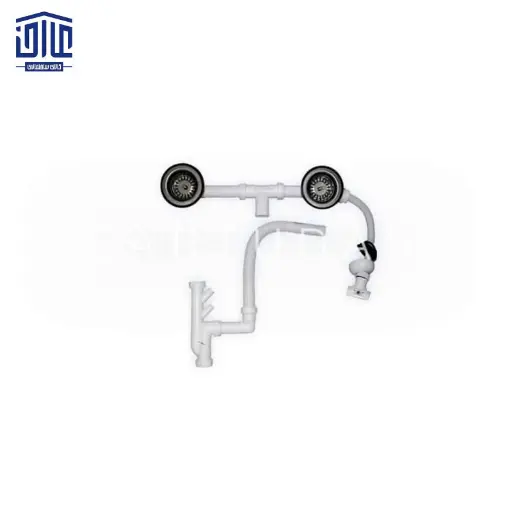 [249012004] سیفون سینک 165 البرز بزرگ سوراخ 90