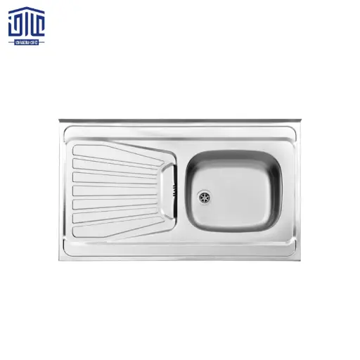 سینک نیمه فانتزی روکار استیل البرز، 50*165، درجه 2