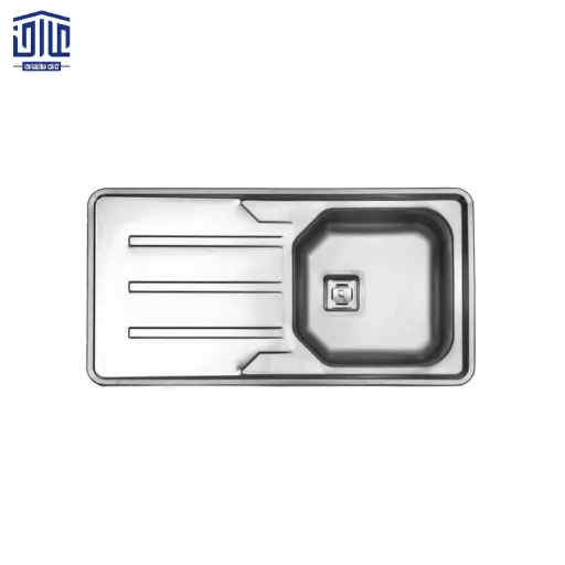 سینک نیمه فانتزی توکار استیل البرز، 52*180، درجه 2