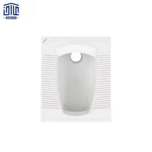 توالت مدل ورونیا تخت بدون ریم (Flat-Rimless) چینی کرد، سفید